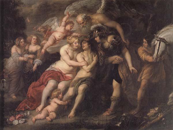 Jan Van Den Hoecke Hercules between Vice and Virtue Spain oil painting art